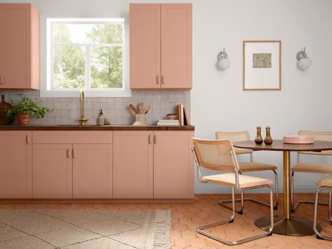 Color of the Month May 2022: Rose Tan | Tinted Rose Tan Sherwin Williams, Tan Paint Colors, Orange Paint Colors, Life In Pink, Tan Paint, Color Of The Month, Monochromatic Palette, Sherwin Williams Paint Colors, Orange Paint