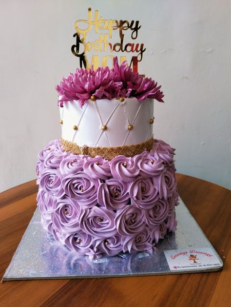 Double Tier Cake Design, Double Tier Cake, Fruit Cake Design, Mix Fruit, Tiered Cake Design, Beautiful Birthday Cakes, Cake Decorating Designs, Beautiful Birthday, Cake Designs Birthday