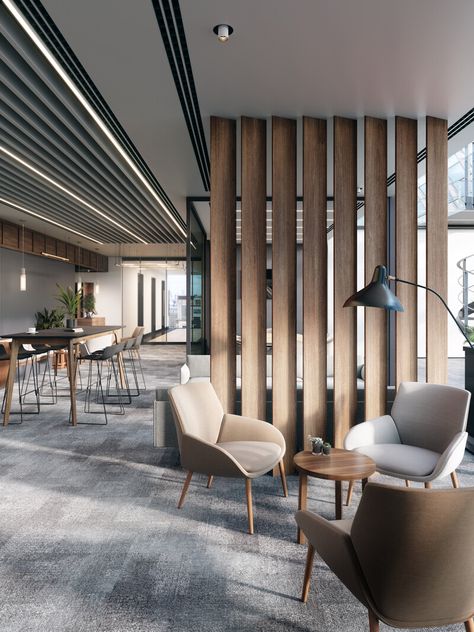 ArtStation - Meeting Space at Office Industrial Office Reception Design, Organic Modern Office Space, Conference Room Design Luxury, Office Lounge Area Design, Modern Industrial Office Design, Office Reception Area Design, Commercial Office Interior Design, Modern Office Lobby, Modern Corporate Office