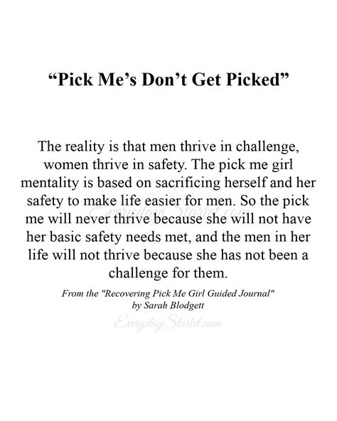 The Recovering Pick Me Girl Guided Journal: Decentering Men, Healing Your Feminine Energy, & Finding Yourself | Everyday Starlet Masculine Feminine Energy, Decentering Men, Feminine And Masculine Energy, Feminine Vs Masculine Energy, Masculine Vs Feminine Energy Quotes, Healing Masculine Energy In Women, Masculine Versus Feminine Energy, Body Image Issue, Masculine Feminine