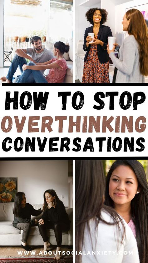 Are you wondering how to stop overthinking conversations? This post shares ideas on how you can stop overthinking conversations. Ideas include things like practicing mindfulness and practicing active listening. Also sharing conversation topics, conversation starters, and conversation starters for texting. How To Make Interesting Conversation, How To Small Talk, How To Make Conversation, How To Talk Less, Practicing Mindfulness, Esl Games, Stop Overthinking, Conversation Skills, Conversation Topics