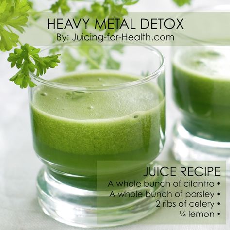 Parsley Juice, Veggie Juice, Heavy Metal Detox, Lemon Detox, Lemon Diet, Full Body Detox, Detox Juice Recipes, Natural Detox Drinks, Detox Drinks Recipes