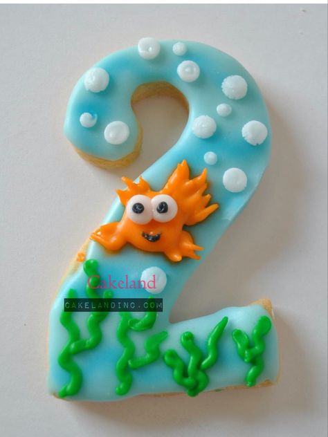 Bubble Guppies cookies Bubble Guppies Cookies Decorated, Specialty Cookies, Number Cookies, Baking Therapy, Bubble Guppies Birthday Party, Bubble Guppies Party, Bubble Guppies Birthday, Ocean Birthday, Baking Inspiration