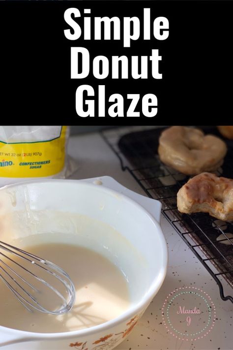 Easy Doughnut Glaze Recipe, Doughnut Glaze Recipe Simple, Homemade Donut Glaze Icing, How To Make Donut Glaze Icing, How To Make Glaze For Donuts Recipe, How To Make Donut Glaze, Donut Glaze Recipe Easy, Easy Donut Glaze, Glaze For Donuts Recipe