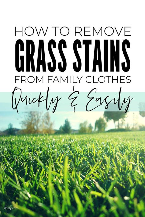 Get rid of grass stains in clothes and sports kit easily with these must know laundry tips. #stainremoval #removestains #laundrytips Getting Grass Stains Out Of Clothes, Removing Grass Stains From Clothes, How To Remove Grass Stains From Clothes, Grass Stains Out Of Clothes, How To Get Grass Stains Out Of Clothes, How To Remove Grass, Stain Remover Clothes, Deep Cleaning Checklist, Grass Stains