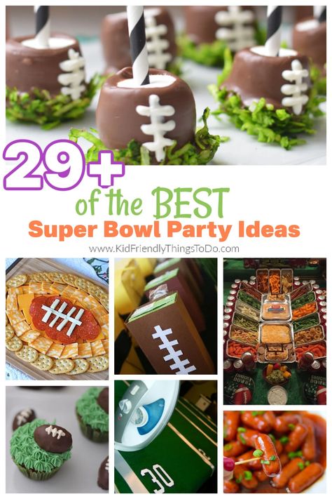 These Super Bowl Party Ideas will help you score a touchdown of your own on game day. These DIY game-day-inspired party ideas are winners, from Super Bowl decoration. game day party treats, game day snacks, football desserts, super bowl fruit trays, football party gifts and Super Bowl food ideas. Super Bowl Table Decorations, Super Bowl Fruit, Game Day Snacks Football, Football Desserts, Super Bowl Food Ideas, Bowl Food Ideas, Super Bowl Ideas, Super Bowl Decorations, Super Bowl Party Ideas