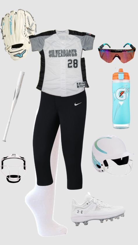 Softball Practice, Vollyball Outfits, Volleyball Outfit, Cute Sporty Outfits, Softball Outfits, Softball Equipment, Softball Season, Volleyball Inspiration, Cute Nike Outfits