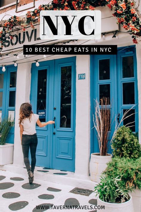 The 10 Best Cheap Eats in NYC! Your guide to the best meals at restaurants in NYC for under $10. Affordable Restaurants In Nyc, Cheap Eats Times Square, Nyc Restaurants Manhattan, New York Restaurants Manhattan, Cheap Eats Nyc, Eataly Nyc, Best Restaurants In Nyc, Sunday Best Outfit, New York City Restaurants