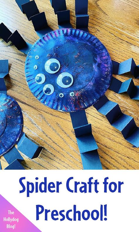 Check out this Easy Craft Idea for Preschool! Make your own paper plate spider! This spider craft is great for building fine motor skills! Spider Craft | Spider Art | Spider Craft for Preschool | Spider Theme | Preschool Spider Activities | Preschool SPider Crafts Spider Art Activity, Spider Art Preschool, Spider Theme Preschool, Spider Crafts Preschool, October Worksheets, Craft Spider, Paper Plate Spider, Spiders Preschool, Nursery Rhymes Preschool Crafts