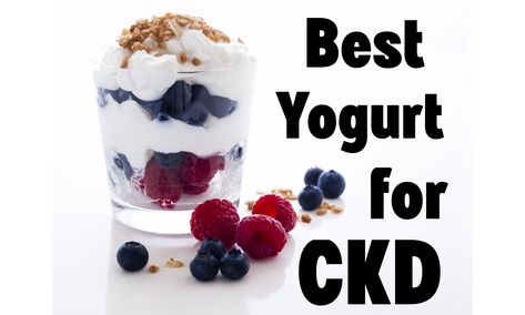 Find the best yogurt for kidney disease that is low in potassium, low in phosphorus, and low in sodium (we'll share the specific brands!) Ckd Diet, Kidney Healthy Foods, Yoplait Yogurt, High Protein Yogurt, Yogurt Benefits, High Potassium Foods, Potassium Foods, No Sodium Foods, Almond Crunch