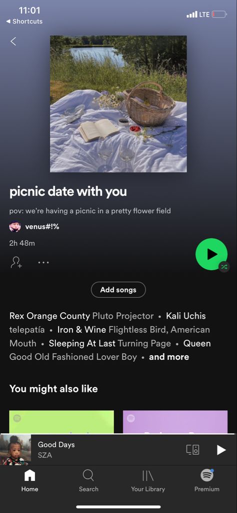 i think this is the perfect picnic playlist yeahhh Picnic Date Quotes, Picnic Songs, Cooking Friends, Turning Pages, Flightless Bird, Spotify Playlists, Picnic Date, Perfect Picnic, Kali Uchis