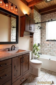 Rustic Slate Bathroom, Bathroom Waynes Coating Ideas Farmhouse, Wood Tile Shower Ideas With Tub, Ranch House Tile Floor, Cozy Tile Floors, Modern Cozy Bathroom Ideas, Master Bath Remodel Ideas Farmhouse, Tub Wall Tile Ideas, Neutral Rustic Bathroom