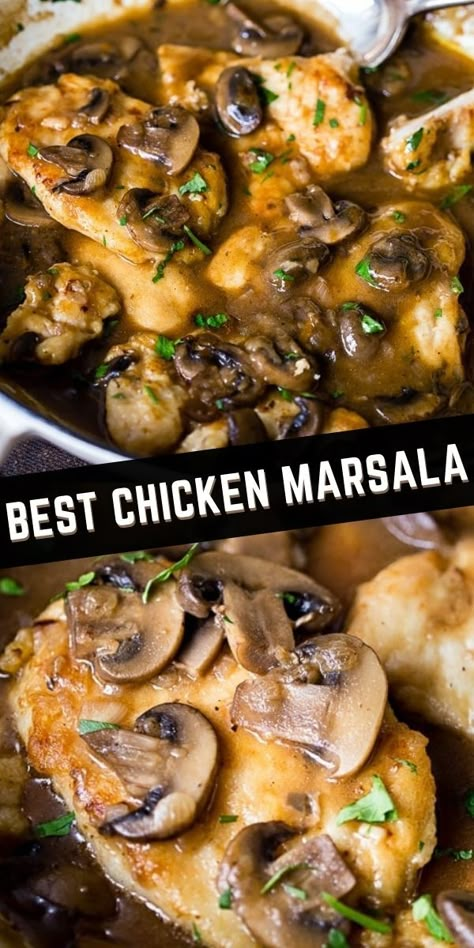 Turkey Marsala Recipes, Chicken Marsala With Sherry Wine, Chicken Marseille Recipe, Chicken Marsella Recipes, Chicken And Mushroom Marsala, Chicken Mushroom Marsala Recipes, Carabas Chicken Marsala, Classic Chicken Marsala, Chicken Marsala For A Large Crowd