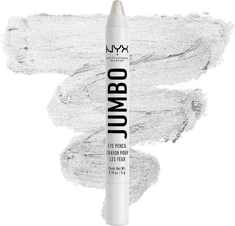 Nyx Jumbo Eye Pencil, Jumbo Pencil, Jumbo Eye Pencil, Jumbo Crayons, White Eyeshadow, White Eyeliner, White Liners, Pencil Shading, Nyx Makeup