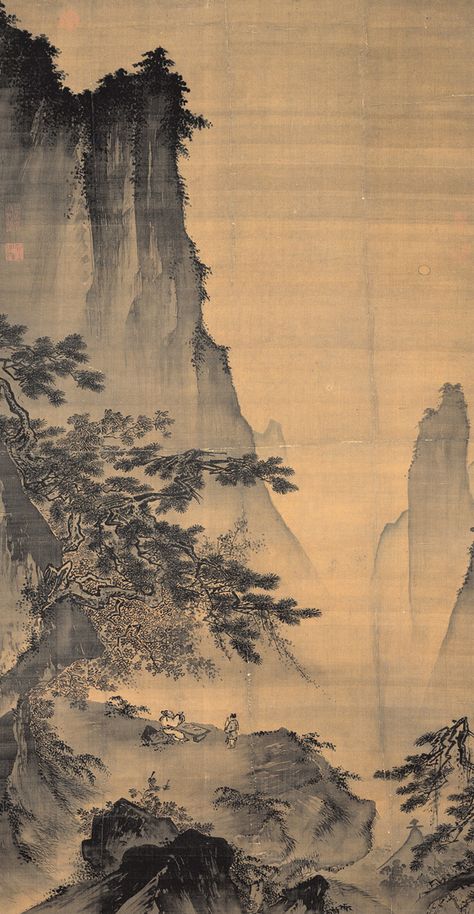 Asian Landscape, Korean Painting, Chinese Landscape Painting, Chinese Art Painting, Asian Painting, Chinese Landscape, Japanese Landscape, Eastern Art, China Painting