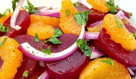 Recipes With Mandarin Oranges, Macros Diet Recipes, Pickled Beet Salad, Mandarine Recipes, Orange Salad Recipes, Masala Chai Recipe, Mandarin Orange Salad, Honey Lime Dressing, Beet Salad Recipes