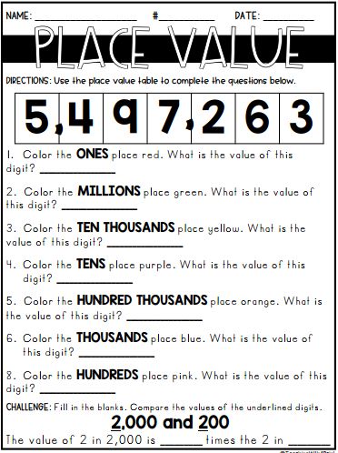 CBSE Class 4 Maths Place Value Worksheets - Worksheets have become an integral part and are the most engaging study materials for kids these days. Class 4 Maths, Place Value Worksheets, Mathematics Worksheets, Math Place Value, Place Value, Homeschool Ideas, Math Class, Math Worksheet, Place Values