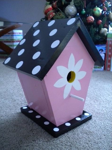 Painted Birdhouses, Birdhouses Ideas, Birdhouse Ideas, Large Bird Houses, Hand Painted Birdhouses, Birdhouse Craft, Bird Houses Ideas Diy, Garden Birdhouses, Bird House Feeder