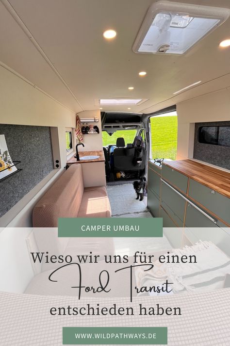 In unserem Beitrag erfahrt ihr wieso wir uns genau für einen Ford Transit Camper Umbau entschieden haben. Stöbere gern auf der Website nach weiteren Camper Ausbau Ideen und lass dich rund um die Themen Camper Innenausbau, Camper Fenster Einbau und Camper Layout Ideen inspirieren. Wir freuen uns wenn du vorbei schaust! Camper Layout, Ford Nugget, Ford Transit Camper, Transit Camper, Caravan Ideas, Van Camping, Camper Ideas, Ford Transit, Camper Van