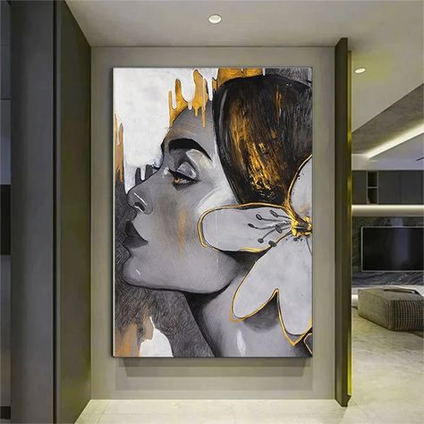 Consciousness Art, Art Consultant, Art Minimaliste, Hur Man Målar, Valerian, Fashion Wall Art, Abstract Portrait, Hand Painted Canvas, Minimal Art