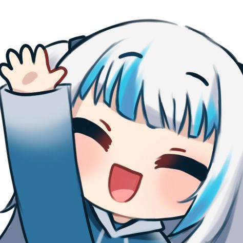 spooky meg on Twitter: "gura emotes wave 2 -- the last one is a personal favorite 💕 #gawrt… " Telegram Stickers, Gif, For Free, Anime