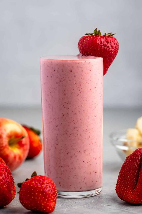 Copycat Jamba Juice, Smoothie With Apple, Blueberry Mango Smoothie, Strawberry Banana Smoothie Recipe, Banana Oatmeal Smoothie, Breakfast Juice, Fruit Smoothie Recipes Healthy, Jamba Juice, Fresh Smoothies