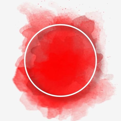 Circle Watercolor Art, Red Watercolor Background, Circle Watercolor, Pop Art Comic Girl, Background Png Images, Watercolor Flower Background, Color Png, Photo Frame Design, Red Circle