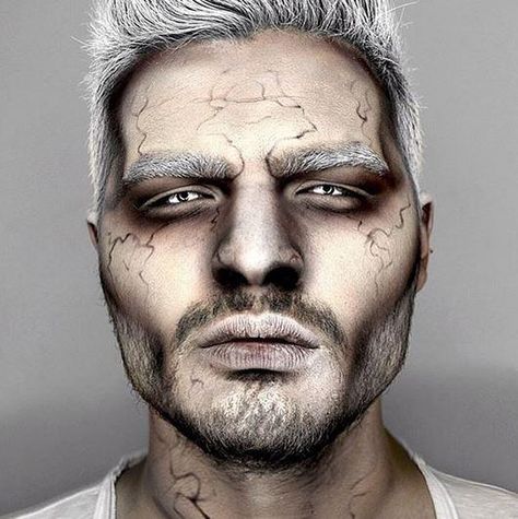 Demon-Inspired Makeup Tutorial for Halloween (Plus 5 More Makeup Ideas!) | Modern Salon Zombie Make Up, Halloween Makeup Artist, Demon Makeup, Fantasy Make-up, Halloween Make-up Looks, Drag Make-up, Special Fx Makeup, Makeup News, Halloween Makeup Inspiration