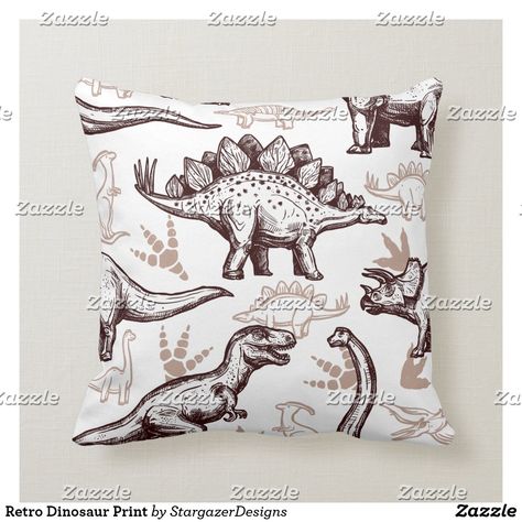 Retro Dinosaur, Room Sharing, Rustic Throw Pillows, Cute Dinosaurs, Boy Sketch, Dinosaur Room, Dinosaur Nursery, The Good Dinosaur, Nursery Pillows