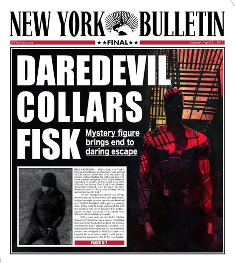 Daily Bugle, Wilson Fisk, Private Security, Hells Kitchen, For Real, Marvel Comics, Comic Book Cover, Tower, Marvel