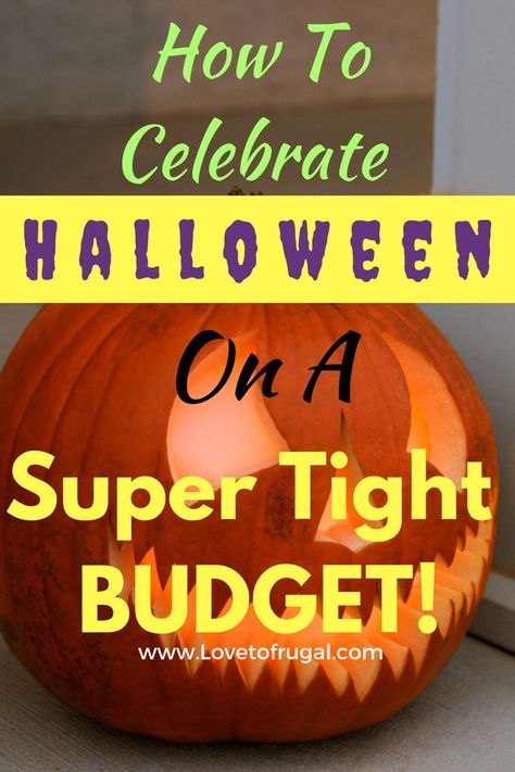 How To Celebrate Halloween On A Budget! There are so many ways to a have fun and make memories on this Halloween without sinking your budget!  Lots of great tips & ideas! #halloween #halloweenonabudget #happyhalloween Budget Friendly Halloween Party, Halloween Party On A Budget, Halloween On A Budget, Halloween Budget, Cheap Halloween Diy, Halloween Tips, Holiday Money, Cheap Halloween, Budget Holidays