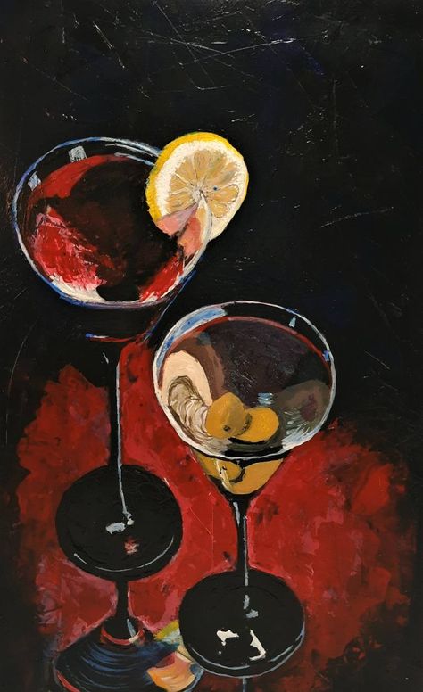 Original Art Acrylic Painting, measuring: 22W x 35H x 0.61D cm, by: Marin V (India). Styles: Realism, Abstract Expressionism. Subject: Still Life. Keywords: Martini, Citrus, Realism, Abstract, Lime, Sip Of Extravaganza, Composition, Night, Cocktail, Red, Glass, Still Life. This Acrylic Painting is one of a kind and once sold will no longer be available to purchase. Buy art at Saatchi Art. India Painting, Red Cocktail, Realism Painting, Abstract Expressionism Art, Wood Painting, Expressionism Painting, Year 2, Art Collage Wall, Art Inspiration Painting