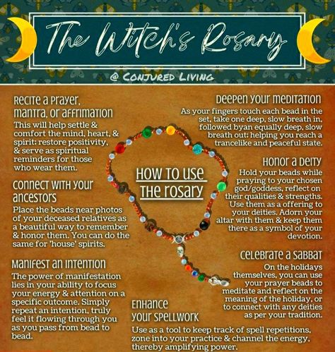 Witch Rosary, Witches Rosary, Prayer Beads Diy, Wiccan Sabbats, Witchcraft Spells For Beginners, Pagan Spirituality, Witch Supplies, Wiccan Crafts, Witch Room