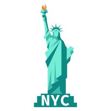 Travel Sticker Pack - Sticker Mania Nyc Symbols, State Of Liberty, Liberty Logo, Famous Sculpture, Tufting Ideas, Symbol Of Freedom, Famous Sculptures, Easy Doodle, Symbols Of Freedom