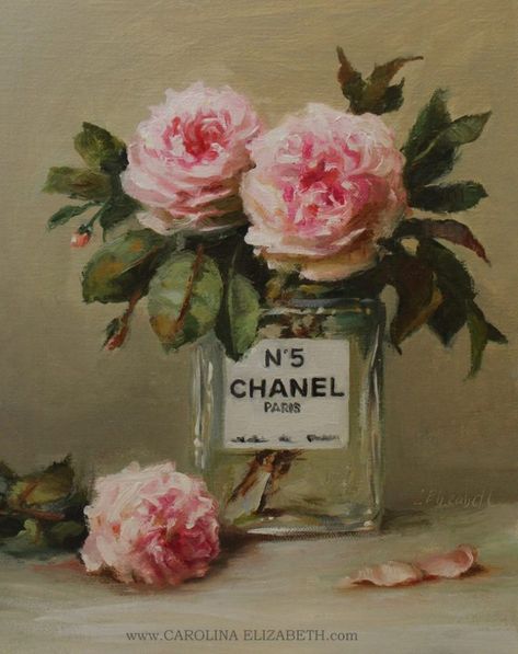 Pink Painting, Art Ancien, Simple Acrylic Paintings, Romantic Roses, Aesthetic Painting, Beginner Painting, Romantic Art, Rose Art, Ethereal Art