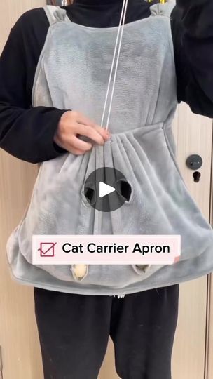 Carrier Pattern, Diy Apron, Cat Box, Aprons Patterns, Cat Carrier, Kitty Cats, Dog Leash, Fur Babies, Apron