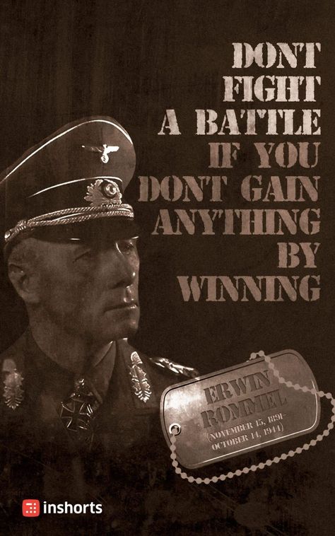 Ww2 Quotes, Empire Wallpaper, Wwii Propaganda Posters, Erwin Rommel, Ww2 Soldiers, Desert Fox, German Soldiers Ww2, Awakening Quotes, Historical Quotes