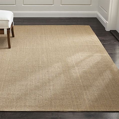 Sisal Almond 5'x8' Rug | Crate and Barrel Sisal Rugs, Sisal Carpet, Taupe Rug, Natural Sisal, Beige Carpet, Diy Carpet, Grey Carpet, Stair Runner Carpet, Sisal Rug