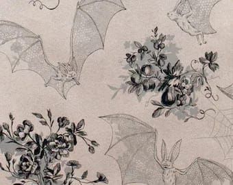 Bat Animal, Goth Wallpaper, Witchy Wallpaper, Alexander Henry, Edgy Wallpaper, Arte Inspo, Retro Print, Jolie Photo, Fall Wallpaper