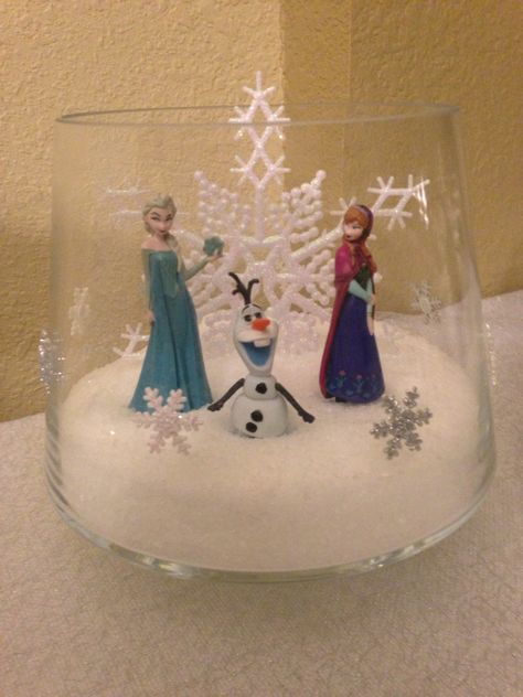 Disney Frozen Elsa, Olaf, Anna table centerpiece Frozen Birthday Party Decorations Table Centerpiece Ideas, Cricut Frozen Birthday Decorations, Elsa Centerpiece Ideas, Frozen Decorations Ideas, Frozen Theme Centerpieces, Frozen Centerpiece Ideas, Frozen Table Decorations, Frozen Party Table, Frozen Centerpieces