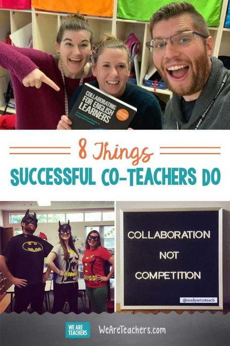 Collaborative Teaching, Steam Classroom, Education Leadership, Teacher Career, Team Teaching, Teacher Development, Teachers Toolbox, Co Teaching, We Are Teachers