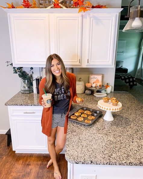 Kailyn Cash, Pumpkin Chocolate Chip Muffins, Pumpkin Chocolate Chip, Kitchen Smells, She Is Clothed, Fall Time, Chocolate Chip Muffins, Pumpkin Chocolate, My Kitchen