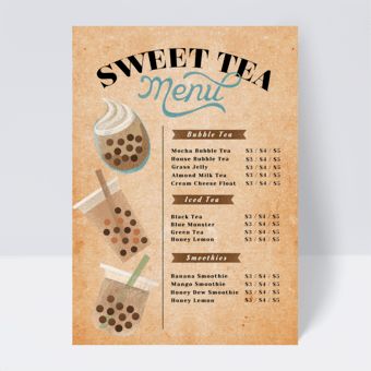 retro milk tea shop menu design#pikbest#Templates#Flyer Milk Tea Menu Design, Tea Shop Menu Design, Bubble Tea Menu Design, Milk Tea Shop Design, Milk Tea Menu, Shop Menu Design, Milktea Shop, Almond Milk Tea, Menu Design Ideas