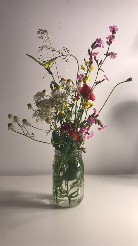 Wild Flower Vase, Wild Flowers In Vase, Wildflowers In Vase, Life Reference, Long Vase, Board Inspiration, Mood Board Inspiration, Flower Vases, Flower Power