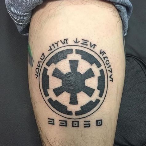 Long live The empire tattoo Galactic Empire Tattoo, Star Wars Empire Tattoo, Star Wars Empire Logo, Star Wars Tattoo Sleeve, Iphone Background Vintage, Empire Tattoo, Empire Logo, Small Shoulder Tattoos, Star Wars Tattoo