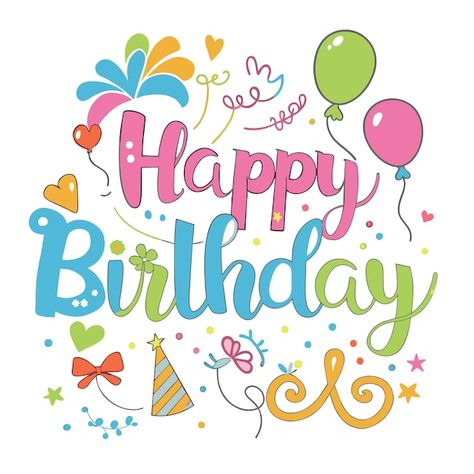 Vector happy birthday greeting card vect... | Premium Vector #Freepik #vector #birthday-poster #anniversary-template #birthday-text #birthday-template Happy Birthday Signs Poster, Anniversary Template, Poster Anniversary, Happy Birthday Poster, Birthday Cards To Print, Happy Birthday Illustration, Happy Birthday Decor, Birthday Signs, Free Birthday Card