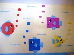 shapes fish craft Letter E Craft, Shapes Craft, Fish Activities, All About Me Preschool, Classroom Birthday, Worksheets For Preschool, Shapes Preschool, Shapes Activities, Fish Crafts