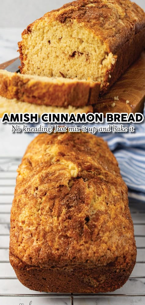 The Blogette, Amish Cinnamon Bread Recipe, Amish Bread Recipes, Quick And Easy Bread, Amish Cinnamon Bread, Cinnamon Bread Easy, Type Of Bread, Cinnamon Bread Recipe, Amish Bread