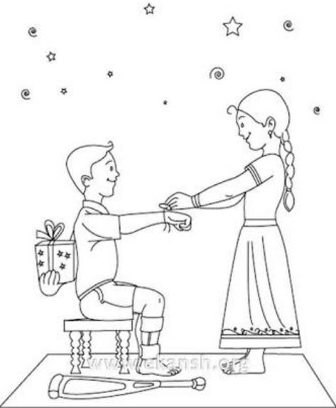 Raksha Bandhan Drawing Ideas, Raksha Bandhan Drawing, Rakhi Images, Happy Raksha Bandhan Images, Raksha Bandhan Rakhi, Preschool Creative Art, Raksha Bandhan Images, Independence Day Drawing, Wallpaper God