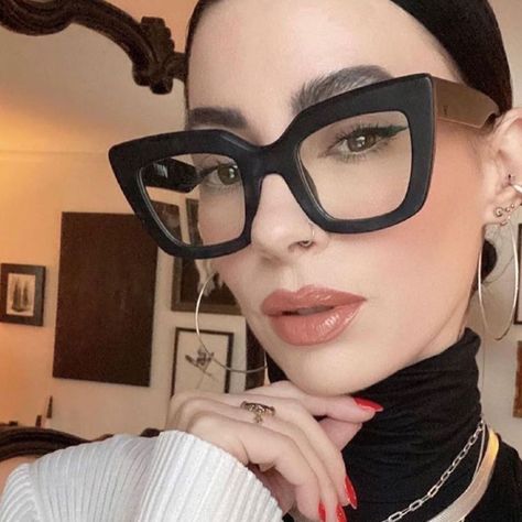 @valleyeyewear posted on Instagram: “Jess wears the ‘ BRIGADA ‘ in matte black with custom RX lens fitted , Free Blue light lens and muilticoat on all valley optics __ Add…” • Apr 19, 2022 at 8:04pm UTC Mens Eye Glasses, Cat Eye Colors, Vintage Cat Eye Glasses, Cat Eye Eyeglasses, Optical Eyewear, Eyeglasses Frames For Women, Cat Eye Glasses, Eye Wear Glasses, Glasses Online